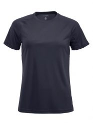 Clique Premium Active-T Damska koszulka funkcyjna – dark navy. Niebieskie topy sportowe damskie CLIQUE, m, bez wzorów, bez ramiączek. Za 126.88 zł.