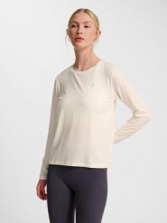 Damska koszulka z długim rękawem Hummel soft Loose. Białe t-shirty damskie HUMMEL, m, bez wzorów, z dzianiny, bez kołnierzyka. Za 135.50 zł.