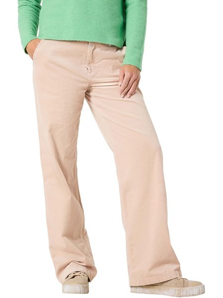 Timezone Spodnie sztruksowe w kolorze beżowym rozmiar: W32/L32. Brązowe spodnie materiałowe damskie Timezone, bez wzorów, ze sztruksu. Za 143.90 zł.