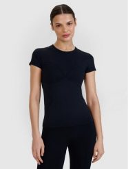 Koszulka fitness z krótkim rękawem damska. Białe bluzki sportowe damskie 4f, l, bez wzorów, z dzianiny, bez ramiączek. Za 119.99 zł.