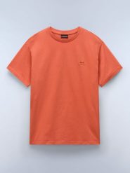 NAPAPIJRY Koszulka "Nina" w kolorze pomarańczowym rozmiar: XS. Pomarańczowe bluzki damskie NAPAPIJRY, xs, bez wzorów, z bawełny, bez kołnierzyka. Za 57.06 zł.