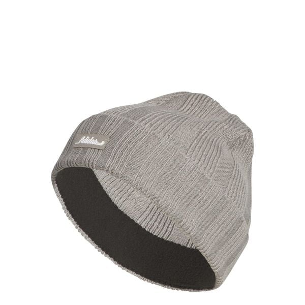 Czapka typu beanie z prążkowanej dzianiny. Brązowe czapki męskie Adidas, z dzianiny. Za 129.00 zł.