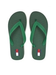 Tommy Jeans Japonki Tjm Beach Sandal EM0EM01560 Zielony. Zielone klapki i japonki męskie Tommy Jeans, z jeansu. Za 79.99 zł.
