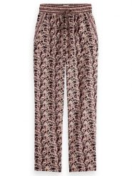 Scotch & Soda Spodnie w kolorze jasnoróżowo-czarnym rozmiar: XL. Czarne spodnie materiałowe damskie Scotch & Soda, bez wzorów, z materiału, z podwyższonym stanem. Za 118.84 zł.