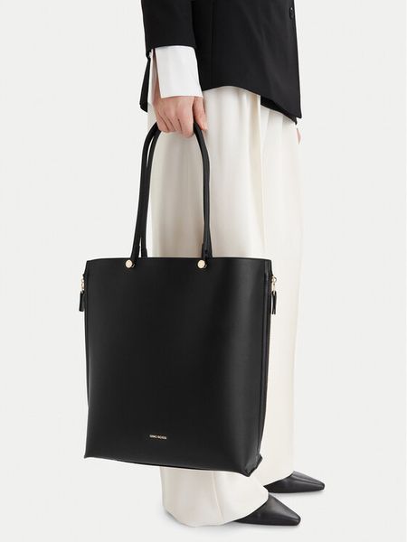 GINO ROSSI Torebka EO-LX10245 Czarny. Czarne torebki klasyczne damskie Gino Rossi, bez wzorów, z materiału, bez dodatków. Za 292.99 zł.