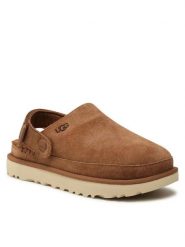Ugg Klapki W Goldenstar Clog 1138252 Brązowy. Brązowe klapki damskie Ugg, bez wzorów, ze skóry, bez obcasa. Za 589.99 zł.