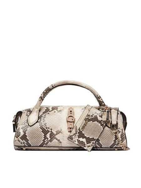 Guess Torebka Yvonne Mini HWKG23 29760 Szary. Szare torebki klasyczne damskie Guess, z aplikacjami, ze skóry, bez dodatków. Za 544.99 zł.