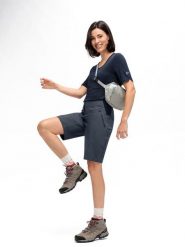 Maier Sports Szorty funkcyjne "Inara" w kolorze antracytowym rozmiar: 38. Czarne spodenki sportowe damskie Maier Sports, z materiału, outdoorowe. Za 193.24 zł.