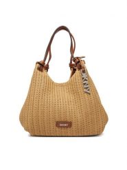 DKNY Torebka Paula R61AOE49 Brązowy. Brązowe torebki klasyczne damskie DKNY, bez wzorów, z syntetyku, bez dodatków. Za 659.99 zł.