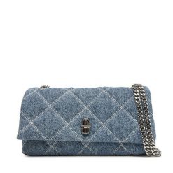 Torebka Marc Jacobs. Niebieskie torebki klasyczne damskie MARC JACOBS, bez wzorów, wizytowe, bez kołnierzyka, bez ramiączek. Za 1,239.00 zł.