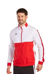 Kurtka prezentacyjna Erima Six Wings. Białe kurtki treningowe męskie Erima, m, bez wzorów, z materiału, na fitness i siłownię. Za 327.99 zł.