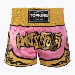 Spodenki treningowe Top King Thai Boxing. Czerwone szorty damskie TOP KING, bez wzorów, sportowe. Za 269.99 zł.