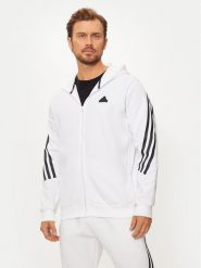Adidas Bluza Future Icons 3-Stripes JJ4158 Biały Regular Fit. Białe bluzy bez kaptura męskie Adidas, m, z bawełny. Za 209.99 zł.