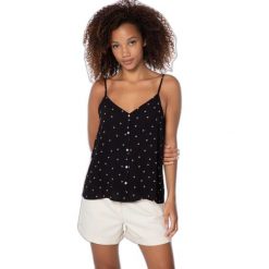 Damski tank top Protest Prtupata spaghetti. Czarne topy damskie Protest, bez wzorów, bez kołnierzyka. Za 199.99 zł.