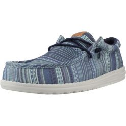 Buty HEY DUDE WALLY SURF SHAWL Niebieski. Niebieskie buty fitness męskie Hey dude, na fitness i siłownię. Za 249.99 zł.