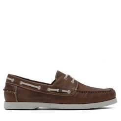 Półbuty GINO ROSSI. Brązowe półbuty męskie Gino Rossi, bez zapięcia. Za 309.99 zł.