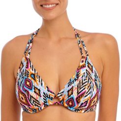 Damski top do kostiumu kąpielowego Freya Viva la fiesta. Brązowe topy sportowe damskie FREYA ACTIVE, na lato, bez wzorów, bez ramiączek. Za 264.00 zł.