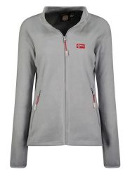 Geographical Norway Kurtka polarowa "Ulyssia" w kolorze szarym rozmiar: XL. Szare kurtki damskie Geographical Norway, xl, bez wzorów, z polaru, bez kaptura. Za 87.81 zł.