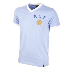 Koszulka retro piłkarska dla dorosłych - Urugwaj Lata 70 - Niebieska. Niebieskie t-shirty sportowe męskie COPA FOOTBALL, s, bez ramiączek, do piłki nożnej. Za 254.34 zł.