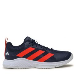 Buty halowe adidas. Niebieskie buty sportowe na co dzień męskie Adidas, bez zapięcia. Za 339.99 zł.