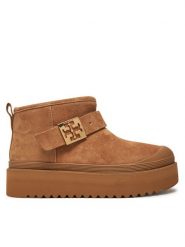Tory Burch Botki 165421 Brązowy. Brązowe botki damskie Tory Burch, ze skóry, bez obcasa, na płaskiej podeszwie, bez zapięcia. Za 1,169.00 zł.