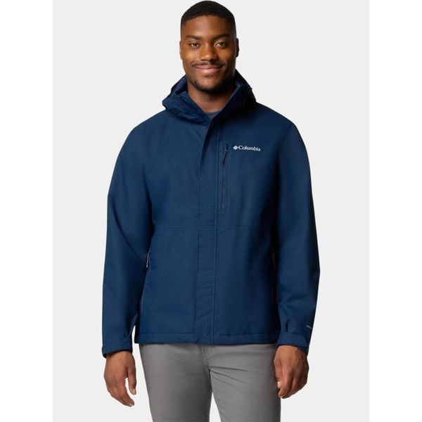 Płaszcz Przeciwdeszczowy Męski Columbia Hikebound II. Niebieskie płaszcze męskie Columbia, l, bez wzorów, sportowe. Za 499.00 zł.