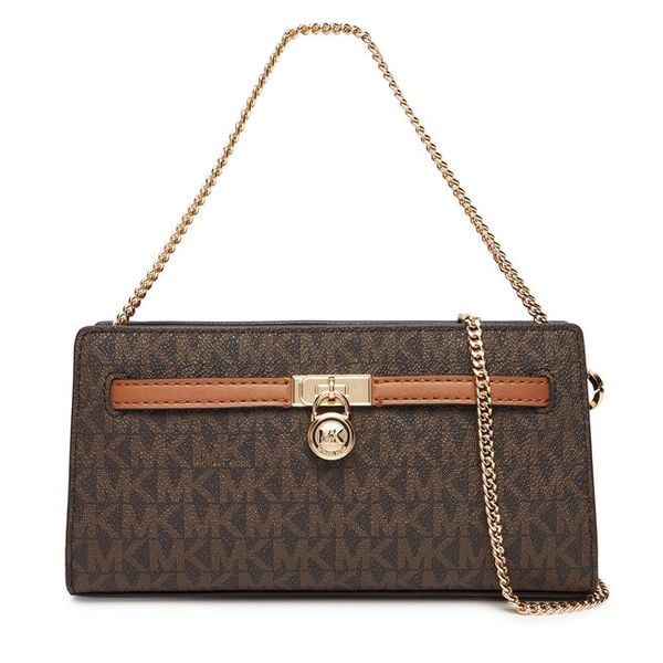 Torebka MICHAEL Michael Kors. Brązowe torebki klasyczne damskie MICHAEL Michael Kors, bez wzorów, wizytowe, bez kołnierzyka, bez ramiączek. Za 615.99 zł.