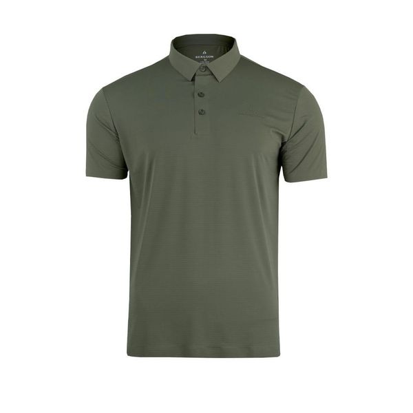 Koszulka męska Polo mx 3. Zielone koszulki polo męskie Bergson, l, bez wzorów, z materiału, bez ramiączek. Za 135.00 zł.