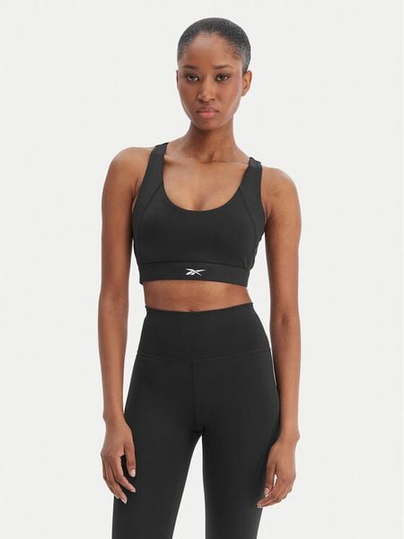 Reebok Biustonosz sportowy Reebok x Ewa Chodakowska Ela RK25615CCW Czarny. Czarne biustonosze sportowe damskie Reebok, bez wzorów, z syntetyku. Za 179.99 zł.