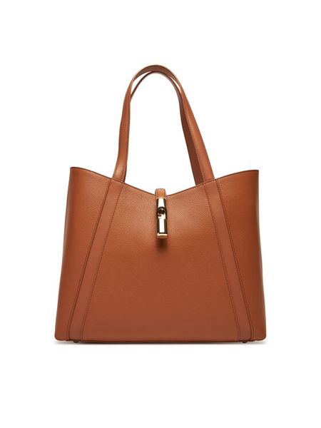 Furla Torebka Goccia L WB01788 BX3353 KH RY000 Brązowy. Brązowe torebki klasyczne damskie Furla, bez wzorów, ze skóry, bez dodatków. Za 1,209.00 zł.