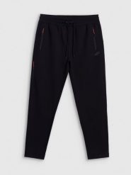 4F Spodnie dresowe joggery męskie - czarne L. Czarne spodnie dresowe męskie 4f, bez wzorów, z dresówki. Za 169.99 zł.