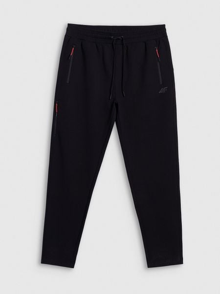 4F Spodnie dresowe joggery męskie - czarne L. Czarne spodnie dresowe męskie 4f, bez wzorów, z dresówki. Za 169.99 zł.