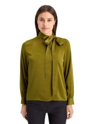 Scotch & Soda Bluzka w kolorze oliwkowym rozmiar: 40. Zielone bluzki damskie Scotch & Soda, bez wzorów, bez kołnierzyka, bez ramiączek. Za 247.99 zł.