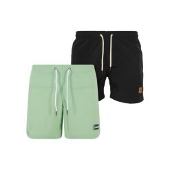 Szorty Urban Classics Block (x2). Czarne szorty męskie Urban Classics, bez kołnierzyka. Za 206.00 zł.