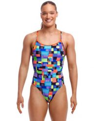 Strój kąpielowy jednoczęściowy FUNKITA Chip Set - Diamond Back. Niebieskie stroje jednoczęściowe damskie FUNKITA, s, bez wzorów. Za 179.00 zł.