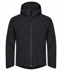 Clique Classic Shell Jacket wodoodporna kurtka z recyklingu. Czarne kurtki męskie CLIQUE, m, bez wzorów, bez kaptura. Za 399.29 zł.