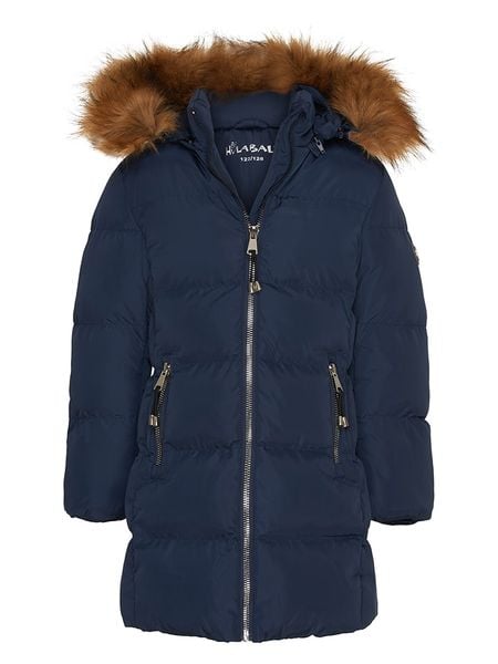 Betty Moore Parka "Queens" w kolorze granatowym rozmiar: 158/164. Niebieskie parki damskie Betty Moore, z aplikacjami, z materiału. Za 209.82 zł.