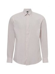 Nils Sundström koszula casual z zawartością lnu Mężczyźni Modern Fit Bawełna beżowy, XL. Brązowe koszule męskie Nils Sundström, m, bez wzorów, z bawełny, bez kołnierzyka, bez ramiączek. Za 199.95 zł.