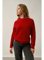 AUTHENTIC CASHMERE Kaszmirowy sweter "Oceane" w kolorze czerwonym rozmiar: M. Czerwone swetry klasyczne damskie AUTHENTIC CASHMERE, m, z kaszmiru, bez kołnierzyka. Za 478.99 zł.