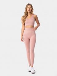 Carpatree Legginsy sportowe "Simply" w kolorze jasnoróżowym rozmiar: L. Różowe legginsy damskie Carpatree, l, bez wzorów, z materiału, z podwyższonym stanem, outdoorowe. Za 131.74 zł.