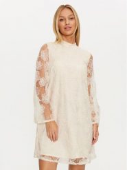 YAS Sukienka koktajlowa Cornelia 26035351 Biały Regular Fit. Białe sukienki damskie YAS, xs, bez wzorów, z syntetyku, wizytowe, bez kołnierzyka, bez ramiączek. Za 249.99 zł.