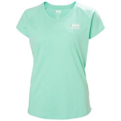 T-shirt damski Helly Hansen Nord Graphic Drop. Niebieskie t-shirty damskie Helly Hansen, bez wzorów, z bawełny, bez kołnierzyka. Za 195.00 zł.