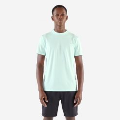 Koszulka do biegania męska Kiprun Run 500 Dry. T-shirty sportowe męskie KIPRUN, m, z elastanu, bez ramiączek, do biegania. Za 59.99 zł.