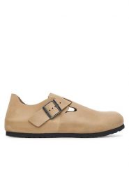 Birkenstock Półbuty London 1031122 Beżowy jasny. Brązowe półbuty męskie Birkenstock, ze skóry, bez zapięcia. Za 719.99 zł.
