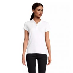 Damska koszulka polo Sol's Planet. Białe bluzki damskie SOL'S, s, bez wzorów, eleganckie, bez kołnierzyka, bez ramiączek. Za 92.00 zł.