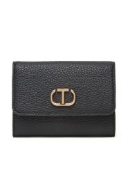 TWINSET Portfel 251TD8065 Czarny. Czarne portfele damskie Twinset, bez wzorów, ze skóry. Za 329.99 zł.