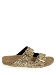 Sunbay Klapki "Trefle" w kolorze złotym rozmiar: 40. Żółte klapki damskie Sunbay, bez wzorów, bez obcasa. Za 122.67 zł.