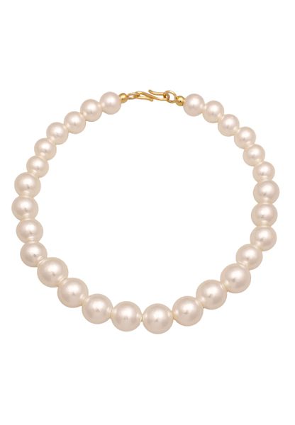 Elli Damski elegancki z synt. perłami z pozłacanego srebra próby 925 Naszyjniki 1 ct. Białe naszyjniki damskie Elli, na co dzień, pozłacane. Za 328.99 zł.