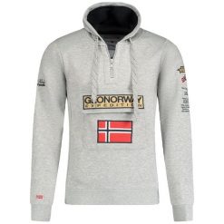 Bluza Geographical Norway GYMCLASS B-GREY EO DB MEN 100 mieszana szarość męska. Szare bluzy bez kaptura męskie Geographical Norway, m. Za 149.00 zł.