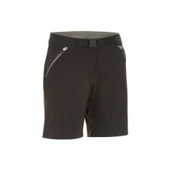 Spodenki turystyczne MH500 damskie. Czarne szorty damskie QUECHUA, bez wzorów, z elastanu. Za 69.99 zł.
